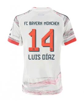 Billige Fotballdrakt Bayern Munich Luis Diaz #14 Replika Bortedrakt Dame 2025-26 Kortermet Billige Fotballdrakt Bayern Munich Luis Diaz #14 Replika Bortedrakt Dame 2025-26 Kortermet